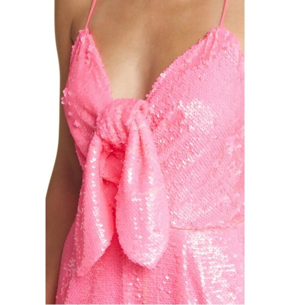 Aeila Sequin Wide Leg Jumpsuit - Picture 2 of 5